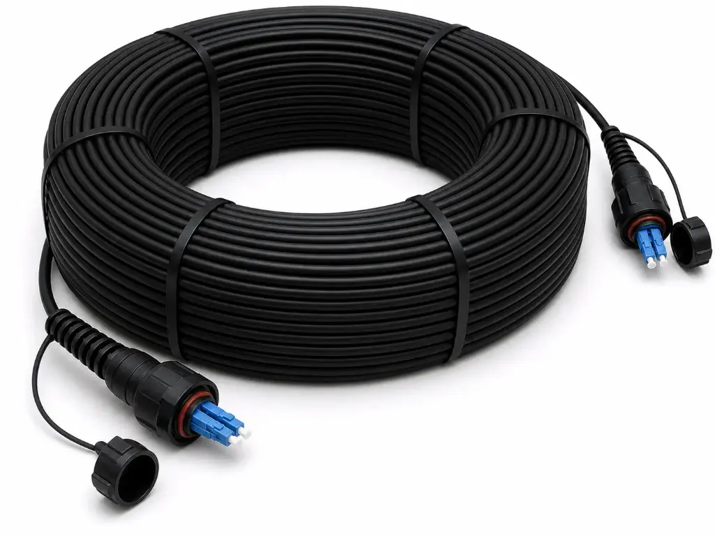 Cable a medida · ODVA IP-LC Duplex · OS2 · 2F · 100 m · Interior/Exterior Armada IP68