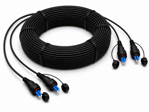 [BTODIPLCALAODIPLCALA-OS24IEAN-100M] Cable a medida · ODVA IP-LC Duplex · OS2 · 4F · 100 m · Interior/Exterior Armada IP68